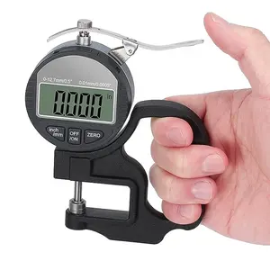 DITRON 0.01mm Thickness Measuring Tools 0-12.7/0-25.4mm Portable Electronic Digital Protractor Dial Thickness Gauge