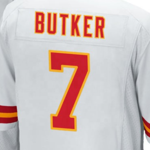 Versand bereit Harrison Butker White Genähtes American Football-Trikot in bester Qualität - Product Image 1