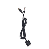 Conector RS232 Cable serie macho a cable desnudo con marcador de cable Conector RS232 a cable desnudo Negro