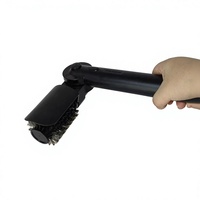 Brosse de nettoyage électrique sans fil pour barbecue, 2600 mAh, style coréen, manche long en plastique, tête rotative améliorée