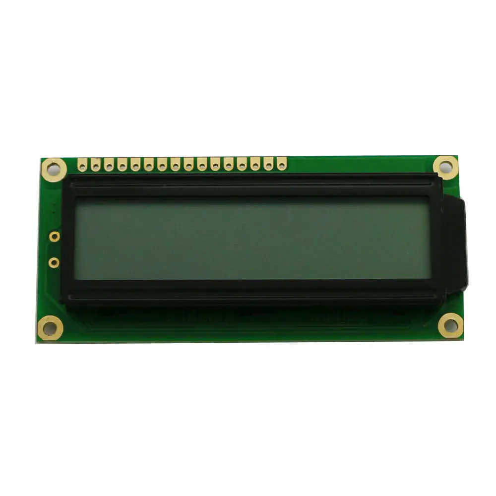 Prezzo di fabbrica giallo verde blu piccolo modulo display lcd monocromatico a 1602 caratteri