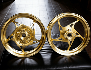 Ruedas de Aluminio Grabadas por CNC para Honda Giorno - 122.5J/122.15J, Ruedas de Conversión de Freno de Disco Delantero y Trasero - Product Image 5