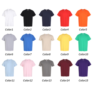 T-shirt homme 100% coton, personnalisable, OEM ODM, vente en gros, unisexe, impression logo, t-shirt uni de haute qualité pour homme - Product Image 4