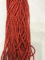 100% naturel véritable rouge italien corail riz forme perles en gros brin Super Fine qualité corail en vrac produit à la main