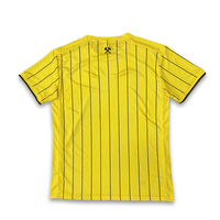 Camiseta de Fútbol Unisex de Manga Corta para Verano, Transpirable, con Rayas Estampadas por Sublimación, Personalizada, de Alta Calidad, al Por Mayor y a Bajo Precio