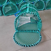 Cadre en acier inoxydable Filet vert Pièges à homard Pots de crabe Piège à homard léger pour la pêche en mer Piège à poulpe à vendre