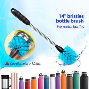 Dài xử lý chai bàn chải thiết lập hẹp cổ làm sạch ống cho phòng thí nghiệm rượu vang decanters bia Nắp chìm nắp bao gồm cho cup - Product Image 3