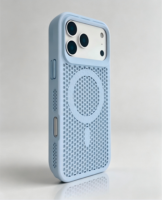 Best Seller Cooling Heat Dissipation Mesh Magnetic Phone Case for iPhone 16 15 14 Plus Pro Max 17 Air Honeycomb Designer Cover