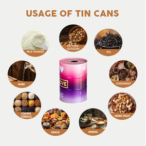 Tùy Chỉnh Thực Phẩm Cấp Tinplate Lon 700Ml Vòng Trống Cho Rượu Vodka Rượu Vang UV In Ấn Made Nhà Sản Xuất Cà Phê Lon - Product Image 3