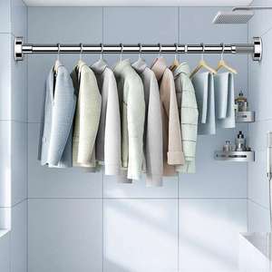 Tringle <span class=keywords><strong>de</strong></span> <span class=keywords><strong>Douche</strong></span> Extensible en Acier Inoxydable Moderne à <span class=keywords><strong>Angle</strong></span> Réglable Sans Perforation – Vente en Gros pour Salles <span class=keywords><strong>de</strong></span> Bain Modernes - Product Image 2