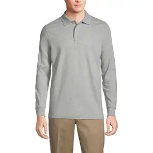 Long sleeve Interlock Polo Shirt for school boys Spring and Autumn Men cotton T-shirt school uniform