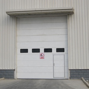<span class=keywords><strong>Porte</strong></span> <span class=keywords><strong>sectionnelle</strong></span> en acier galvanisé sur mesure, <span class=keywords><strong>porte</strong></span> industrielle automatique isolée thermiquement, résistante au vent, livraison directe d'usine - Product Image 4