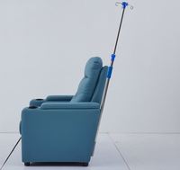 Chaise de prélèvement et de transfusion sanguine moderne pour hôpital avec fonction de dialyse manuelle, design pliable, garantie 1 an