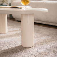 2025 Style minimaliste maison meubles décoration en bois nuage Table basse salon créatif Unique Table centrale pour Villa