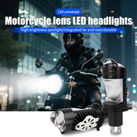 12V Led Moto Phare Blanc H4 Mini Projecteur Lentille pour Moto Systèmes D'éclairage LED Phares Plug and Play