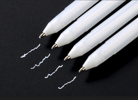 Touchfive — stylo marqueur à paillettes Double ligne, 3 couleurs, or, argent, blanc, sans toxique, étanchéité, métallique, ensemble pour Art