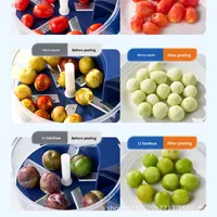 Multifunctionele elektrische fruit- en groenteschiller met roestvrijstalen mes, BPA-vrij, compact en ruimtebesparend ontwerp voor dagelijkse voorbereiding