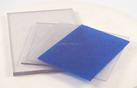 Plaques en polycarbonate solide gaufré de différentes formes, 2 mm, 3 mm, 6 mm, 12 mm, plaque en PC solide pour la décoration