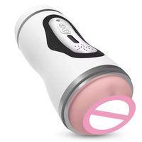 Godet de masturbation automatique vibrant et interactif pour homme, avec fonctions sensorielles et sonores, produit sexuel pour adultes