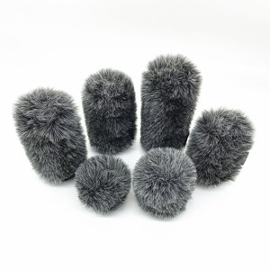 Micrófono Furry Muff Cap Wind Stopper Felpa Micrófono Cubierta <span class=keywords><strong>Mic</strong></span> Reducción de ruido Wind Shield - Product Image 1