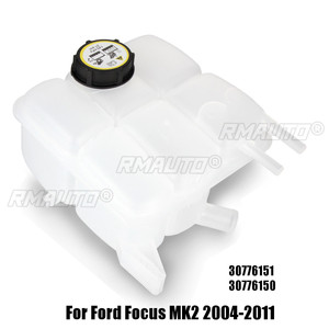 Réservoir d'expansion de liquide de refroidissement de radiateur de voiture avec bouchon 30776151 30776150 pour Ford Focus MK2 2004-2011 - Product Image 1