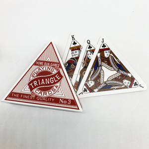 Naipes Promocionales Triangulares de Forma Irregular Impresos al por Mayor, Naipes de Papel Publicitarios, Naipes Redondos con Diseño Personalizado - Product Image 3