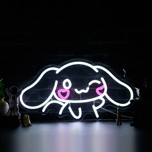 Letrero de Neón Moderno Personalizado de Acrílico con Diseño de Cinnamoroll, Alimentado por USB, Decoración de Pared para Dormitorio Infantil, Regalo de Cumpleaños - Product Image 4