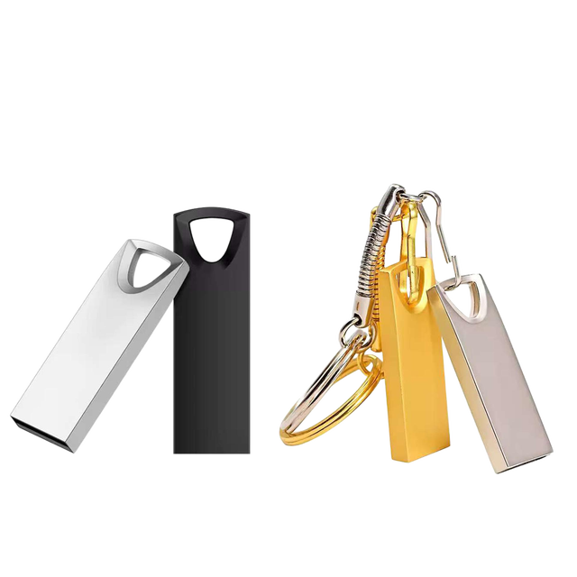 Metal Keyhole USB 2.0 High-speed USB Flash Drive 128GB Large Capacity USB Flash Drive Customized Laser Engraved logo