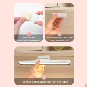 Manyetik kademesiz karartma kabine dolap dolap asılı masa lambası <span class=keywords><strong>LED</strong></span> <span class=keywords><strong>USB</strong></span> şarj edilebilir lamba masa lambası - Product Image 5