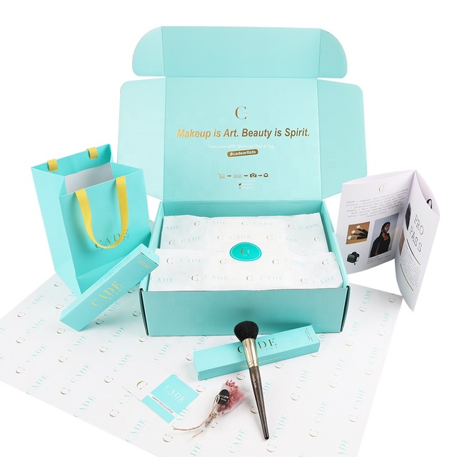 Custom Logo Corrugated Shipping Boxes Cosmetic Subscription PR Gift Packaging Boxes