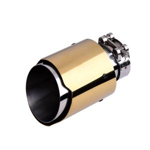 Terminale di Scarico Universale per Auto in Acciaio Inossidabile Colore Dorato per BMW BENZ Audi <span class=keywords><strong>VW</strong></span> Golf, Marmitta con <span class=keywords><strong>Logo</strong></span> Personalizzato - Product Image 2