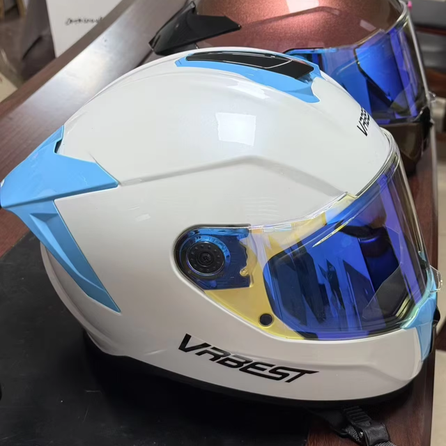 New Bestseller DOT 22.06 Certified ABS Full Face Motorcycle Helmet Lightweight Men Women All-Season Riding Double Mirrors 1 Year