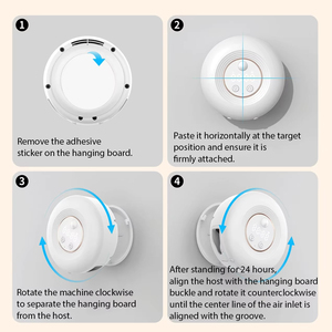 <span class=keywords><strong>Sterilizzatore</strong></span> <span class=keywords><strong>Portatile</strong></span> per Spazzolini con Ventola, Asciugatura a Caldo, Sensore <span class=keywords><strong>UV</strong></span> Automatico, Funzione Orologio e Luce - Product Image 4