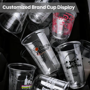 도매 12 온스 16 온스 18 온스 20 온스 24 온스 플라스틱 컵 돔 뚜껑이있는 슬러시 컵 - Product Image 4