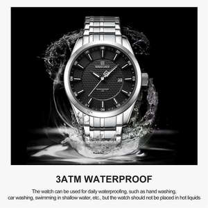 นาฬิกาข้อมือควอตซ์ NAVIFORCE 8032 สำหรับผู้ชาย นาฬิกาควอตซ์แสดงวันที่ กันน้ำ หรูหรา ผลิตตามสั่งจากโรงงาน Montre Homme - Product Image 5