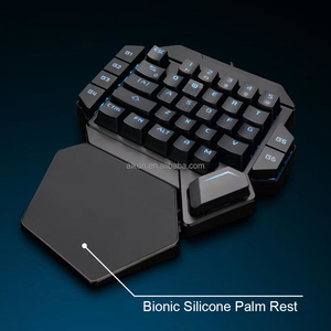 AIKUN Bàn Phím Chơi Game Đèn Nền RGB Có Dây GX350 Công Tắc Cơ Bàn Phím Di Động <span class=keywords><strong>Mini</strong></span> Đa Phương Tiện Một Tay - Product Image 6