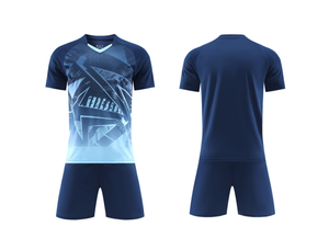 طقم كرة قدم بتصميم مخصص 2025 وصول جديد من البوليستر المسامي المطبوع - زي فريق سريع الجفاف بأكمام قصيرة - Product Image 2