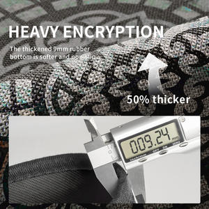 Tapete para Puerta Salima Aurora, Rectangular, con Patrón de Medallón, Antideslizante, de Fibra de Poliéster, para Entrada del Hogar - Product Image 4