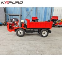 camion diesel 4x4 personnalisé de roue 3-4Tons Dumper avec 1 an de garantie Camion à benne basculante minier souterrain chinois