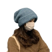 Bonnet en tricot personnalisé, chaud et ample pour l'hiver, pour femmes