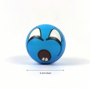 Pelota Antiestrés de PU con Emoticonos y Logotipo Personalizado OEM de 6.3 CM, Pelota de Espuma de PU con Cara Sonriente, Juguetes Promocionales - Product Image 5
