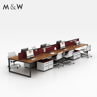 M & W Vente directe d'usine Poste de travail Mobilier de bureau commercial Table de bureau d'affaires