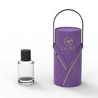 Flacon de parfum vide de luxe 30ml 50ml 100ml avec boîte cadeau et sac en papier, logo personnalisé