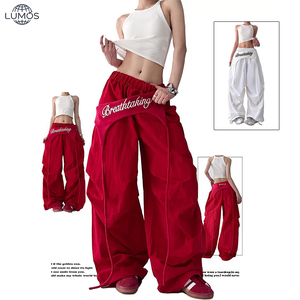<span class=keywords><strong>Pantalones</strong></span> Deportivos Americanos al por Mayor para <span class=keywords><strong>Hombre</strong></span> y Mujer, <span class=keywords><strong>Pantalones</strong></span> Casuales Holgados de Primavera y Otoño con Logotipo Personalizado - Product Image 2