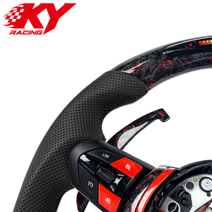 Volante personalizado de fibra de carbono con LED RPM y levas de cambio para BMW F10 F30 F20 F22 X3 F25 X5 F15 F31 F32 F36 F11 M3 M5 - Product Image 2
