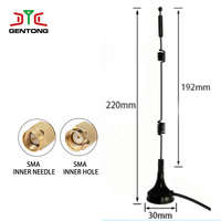 Antenne de communication pour véhicule omnidirectionnelle à double bobine spirale magnétique à gain de signal plus élevé de 8 dBi, personnalisable