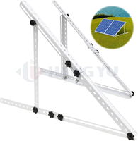 Panel surya sistem PV baja Anodized, Kit pemasangan yang dapat disesuaikan untuk atap dinding perahu tanah Carport