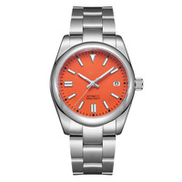 Reloj Automático Seiko OEM, Totalmente de Acero Inoxidable, Hecho en Japón, Manecillas Luminosas, Estilo Buceo, Lujoso, Minimalista, Mecánico, para Negocios