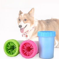 Gobelet de lavage de pattes pour animaux de compagnie, chien, chat, chiot, en plastique, sans frottement, nettoyeur automatique de pattes