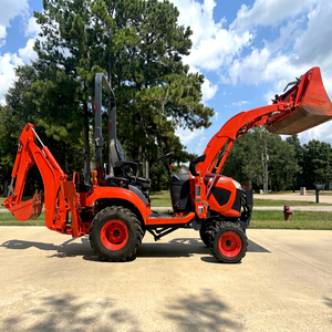 รถแทรกเตอร์ Kubota L4060 40 แรงม้า สีแดง ขับเคลื่อน 4 ล้อ ระบบเกียร์ พร้อมที่ตักด้านหน้าและรถขุดด้านหลัง รถแทรกเตอร์อเนกประสงค์สำหรับทำสวน - Product Image 1